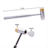 Professional Roll Pin Punch Set & -With Brass, Steel, Plastic Punches and Interchangeable V1192-AZ-W-28815