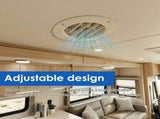 5Pcs RV Ceiling Cover Adjustable Airflow Direction Sturdy and Enduring for Inside Camper RV AC V1366-AZ2-W-14924