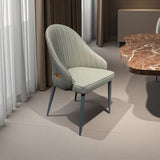 VELLUTO Dining Chairs Set Armchairs Mid Century Modern Kitchen Dining Room Chairs Faux Leather V255-VE-DICH-GREY-201