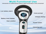 Multi-Functional Electric Spin Scrubber with Voice Broadcast, 9 Heads, Adjustable Extension Handle & V888-ELOSUNG35777