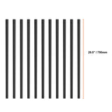 Staircase Metal Balusters, 29.5'' x 1'' Flat Aluminum Alloy Decorative Banister Spindles, 51 Pack V952-BPKLGZ51G295RCF96V0