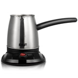 Electric Stainless Steel Coffee Kettle with Detachable Heating Base, 600W Fast Heating, Ideal for V1341-ZY-4H2NRWH7-SILVER