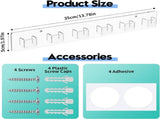 2 Pcs Sunglasses Organizer, Acrylic Wall Mounted Glasses Holder, Transparent Hanging Eyeglasses V1237-ZY00B0DYTSD729