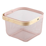 Fruit Colander Metal Material Comfortable Portable Handle Wear Resistant Practical Vegetable Drain V1294-YM0716-3118220113014