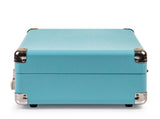 Crosley Cruiser Bluetooth Portable Turntable - Turquoise Bundled Crosley Record Storage Crate V398-CR8005FSC-TU4