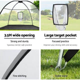 Everfit 3.5m Golf Practice Net with Driving Mat Training Aid Target Hitting PN-G006-GOLF-MAT