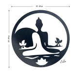 Laser Cut Yin & Yang Buddha Wall Art 60cm V637-71649BUD