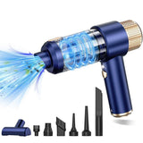 4-in-1 Handheld Car Vacuum Cleaner Portable Cordless Air Duster with LED Light for Car Home Office V1263-JX-7246-2