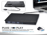 External CD DVD Drive USB 3.0 CD-Burner Premium Portable CD-ROM DVD/-RW Optical Disc Drive Player V1192-AZ-W-26623