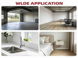 Vinyl Baseboard Molding Trim, 2in x 6.56ft Flexible Peel and Stick Wall Base with Self-Adhesive V1192-AZ-W-17448