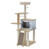 Pawz Cat Tree Tower Scratcher Wood Condo House 120cm PT1270-BG