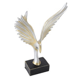 Resin Eagle Figurine Home Decor Abstract Eagle Wing Statue Sculpture Ornament Crafts Office Desk V1294-YM0901-3115240054611