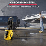 JET-USA RX550 Electric High Pressure Washer 3500PSI, 5 Nozzles, Spin & Wheel Brush, Deck Cleaner, V219-PRSWSH-ELEC-3200WF