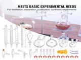 Lab Distillation Kit, 3.3 Boro Lab Glassware Distillation Kit with 24, 40 Joint, 1000ml Essential V952-SYSZLTJJPWW1LEFCIV0