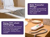 EQUIPMED Motorised Bath Lift Chair, Electric Battery Operated Reclining Seat, Bathing Aid for V219-HCHSHWEQ6PWA