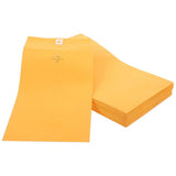 100Pcs Manila Clasp Envelopes Yellow Paper for Filing Mailing and Document Organization V1370-AZ4-10800