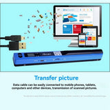 Portable Document Scanner 900DPI A4 Book and Photo Digital Scanner Instant Scanning Supports JPG/PDF V1370-AZ4-07627