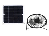 10W Solar Panel with Cooling Fan Photovoltaic Solar Panel for Home Pet Dog House V1294-YM0721-3114210016311