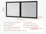 RV Screen Door Protector, 673.1 x 508 mm Door Grille, Easy to Install and Disassemble, Reinforced V952-KKSFCPMMLCH2H1WLXV0