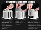 Manual Rotary Drum Grater, Vegetable Slicer, Chopper and Cheese Grater for Kitchen V1188-MS-617-068
