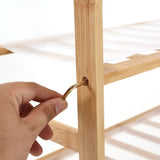 Levede Bamboo Shoe Rack Storage Wooden EA0221-80-4