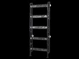 Levede Slim Storage Rack Kitchen Organiser Wall Mounted Metal Shelf Black EA0309-5-AU