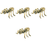 Adorable Desktop Ant Shaped Golden Ornament Stylish Home Decor 4Pcs V1369-AZ3-W-15917