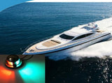 LED Red and Emerald Signal Light 4W Waterproof Navigation Light, Stainless Steel Build, IP65 Sealed V1366-AZ2-W-15405