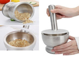 Garlic Press Chopper 304 Stainless Steel Manual Spice Herb Grinder Kitchen Accessory V1294-YM0718-3118210020611