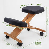 Ergonomic Adjustable Kneeling Chair BLACK V274-MT-GM068-BK