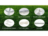 Instahut Gazebo 3x3m Marquee Wedding Party Tent Outdoor Camping Side Wall Canopy Window Panel White GAZEBO-WED-C-FG-3X3-4W-WH