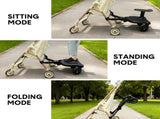 Universal Pram Board and Stand Up Adjustable Buggy Board Pushchair with Bear Pattern Removable V985-PRAMBOARD