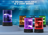 Jellyfish Lamp, Jellyfish Aquarium Lamp 17 Light Effects - Table Lamp Night Light Mood Light V1369-AZ3-W-07415