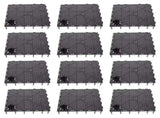 12Pcs Fish Tank Supplies Aquarium Isolation Plates Black PVC Mud Laying Fish Tank Filters V1369-AZ3-W-15988