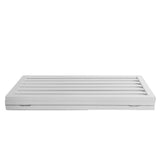 Wooden Pet Gate Dog Fence Retractable White 2000x 3MM PT1060-3-WH