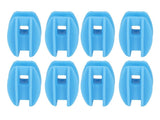 100PCS Electric Fence Insulator Weather Resistant ABS Square Tube Post Insulator for Steel Wire Blue V1294-YM0717-3111220228811