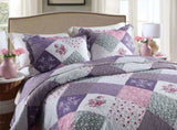 Quaint Quilted bedspread and pillowcovers set Perfect for a Cozy Retreat - Queen size V745-MAC090276Q13U