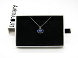 Gift Box - Aroma Necklace White Gold - Planet Celestial Sapphire Purify Oil Blend V760-GBAJ - 6