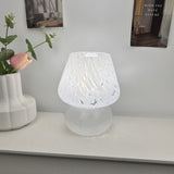 Vintage Speckled All Glass Mushroom Table Lamp - Bedside Soft Ambient Night Light, AU Plug with 3 V888-ELOSUNG55166-13
