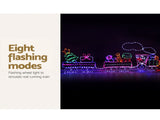 Jingle Jollys Christmas Lights 210cm Train 631 LED Decorations XMAS-MOT-D-TRAIN-MC