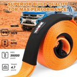 X-BULL 4WD Recovery Kit Snatch Strap Hitch Receiver Folding Shovel Survival 4X4 V211-AUEB-XBRK015FS001