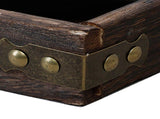 Wood Tea Tray Fade Resistant Exquisite Retro Reinforced Rectangular Tea Serving Tray V1294-YM0703-3118230027311