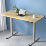 Artiss Standing Desk Motorised 120CM White Oak HASD-114G-GYDF-NTDB-120