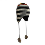 KANGOL Chameleon Earlap Beanie Hat Winter Warm Pom Pom Wool Blend - Dark Blue V563-K1459FA-DRKBLU-ONESIZE