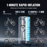 VEVOR Tire Inflator Portable Air Compressor, 150 PSI Electric Air, 4000mAh Rechargeable Tire V952-CDSLTCQJ22005A79WV9