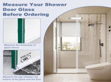 4-Pack Frameless Shower Door Bottom Seal for 3/8 Inch Thick Glass Doors Stop Shower Leaks and V1258-DP02-C-608