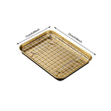 Baking trays & trays ,1 Set Stainless Stel Bakeware Rectangular Tray Food Storage Tray App Etizer V1369-AZ3-W-17698