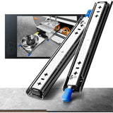 Heavy Duty Drawer Slide With Lock Fixing Drawer Slide 120Kg Load Capacity Ball Bearing 1 Pair V1188-MS-227-0345