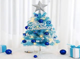 Mini Christmas Tree, Small Artificial Xmas Tree Perfect for Christmas Decor, Home Decor, Tabletop V1107-128-91102-BLU-60CM
