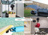 Heavy-Duty Suction Cup Hook with Strap and Carabiner Clip, 6-Pack for Camping, Car, Home, and V1341-ZY-2PB9D6LC-6PCS-BLACK